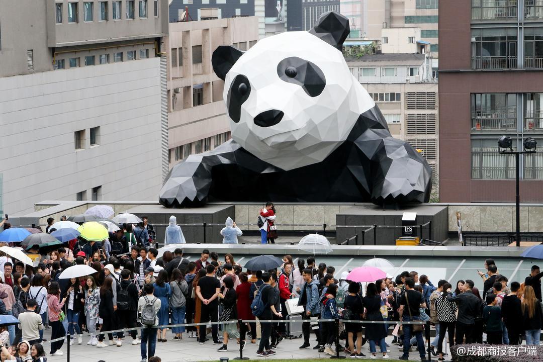 国庆打卡成都爬墙大熊猫,来一起凹造型!