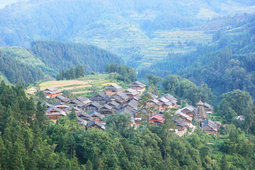 从江县西山镇田底村——被古香樟树环绕的传统村落