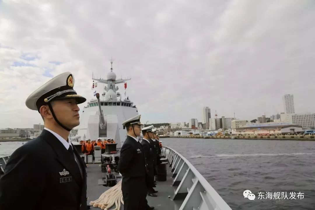 直击!中国海军舰艇时隔10年再访日本