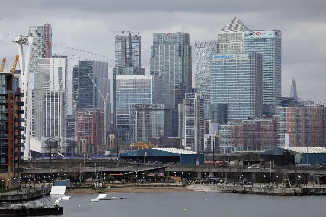 这是3月4日在英国伦敦拍摄的金丝雀码头。新华社发(蒂姆·爱尔兰摄)