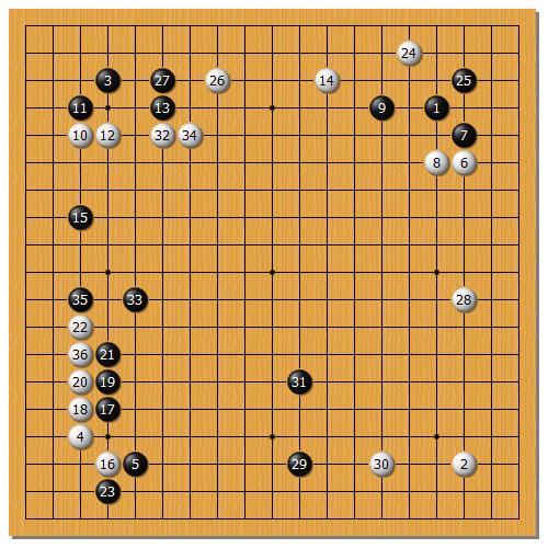二,星阵让先对孟泰龄 棋谱链接:孟泰龄(黑)vs 星阵围棋