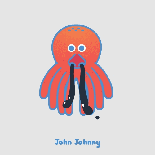 鼻涕章鱼大耳鱼6《玉米兄》gif插画▼7《拉屎》gif插画▼8《其他》gif