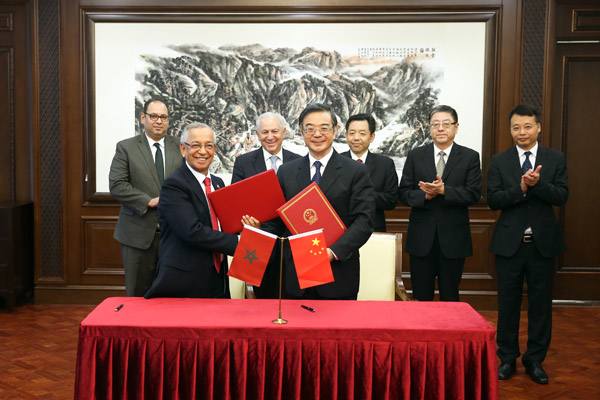 周强会见摩洛哥王国最高司法权委员会主席、