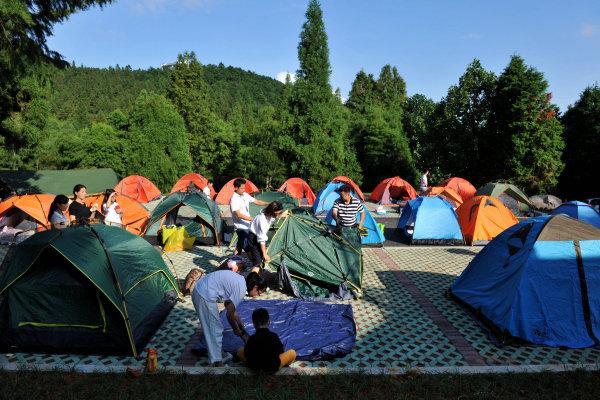 金华山露营基地火了