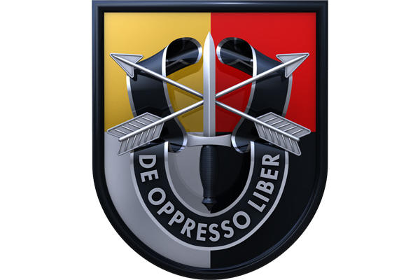 陆军特种部队司令部第三特战大队标志,在尼日尔遇伏的美军同属这一