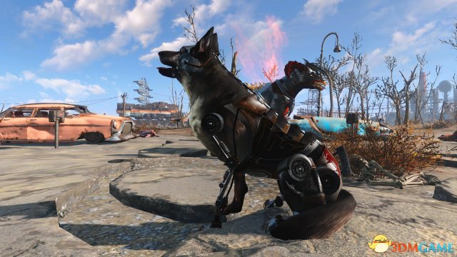 《辐射4》强悍狗狗mod发布 机械猎犬rex代替狗肉