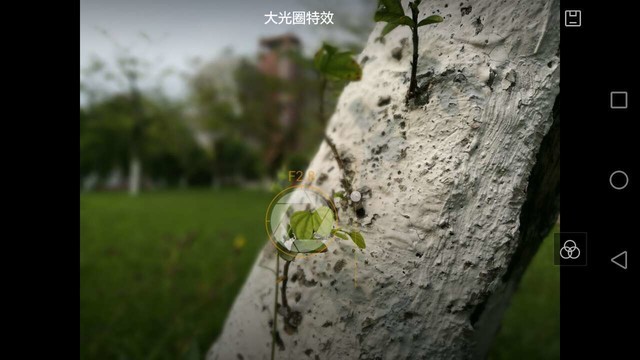 手机大光圈特效弥补了硬件的短板