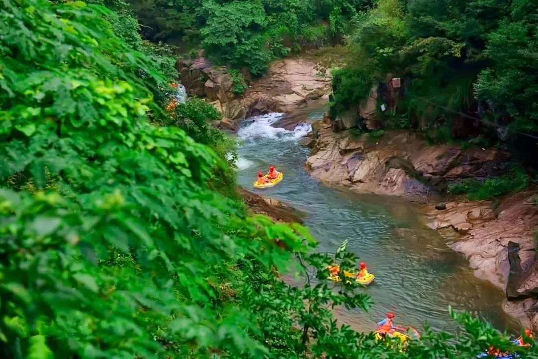 浙江漂流地图 | 在高高低低的山谷溪涧把玩清凉与刺激!
