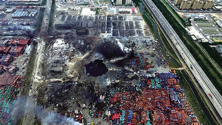 天津大爆炸诡异图片