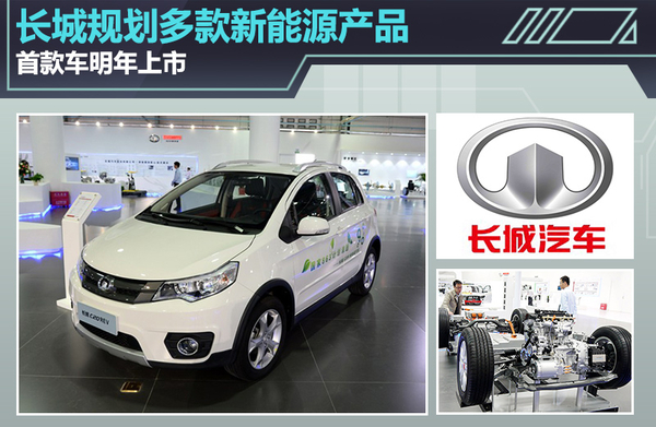 长城规划多款新能源产品 首款车明年上市
