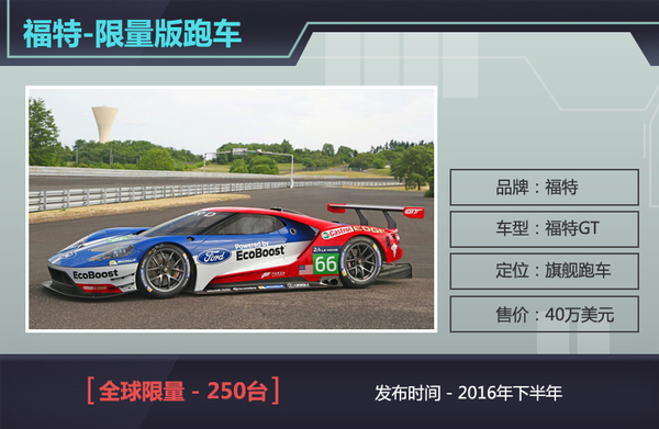 福特旗舰跑车-售价254万 全球限量250台