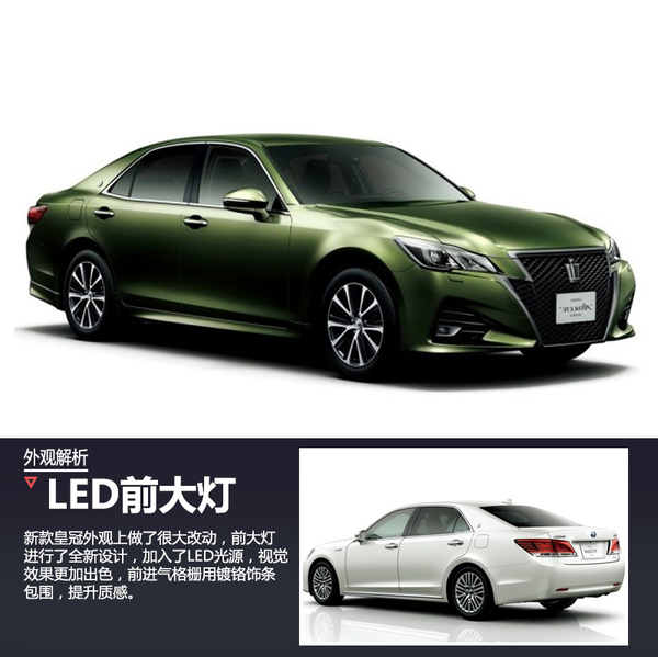 丰田新款皇冠发布 外观大改/竞争奥迪A6