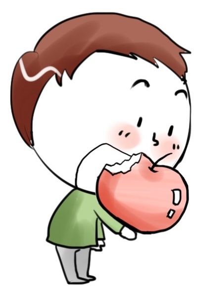 啃苹果