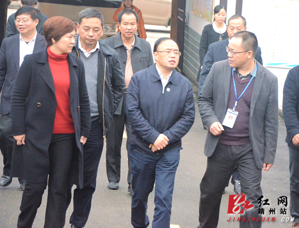 彭国甫调研指导靖州乡镇区划调整改革工作