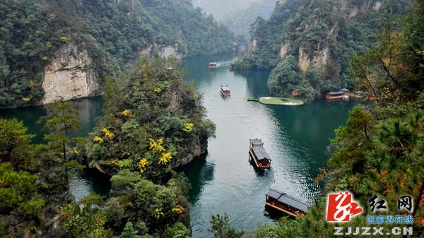 張家界寶峰湖景區冬景嫵媚遊客驚為