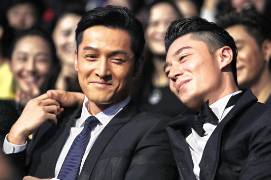 梁晓雯前晚,胡歌,霍建华,陈坤,白百何,赵丽颖,陈伟霆,林允儿,水原希子