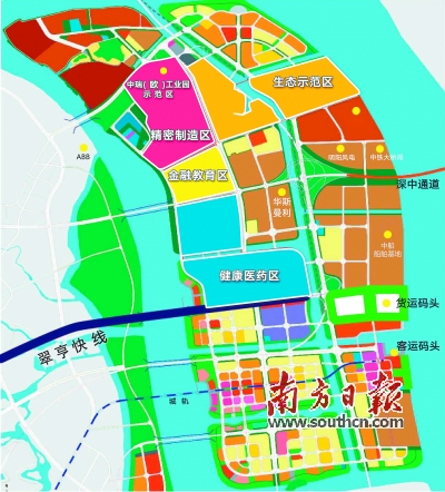 中山中瑞(欧)工业园实体园区规划图,部分厂房效果图.