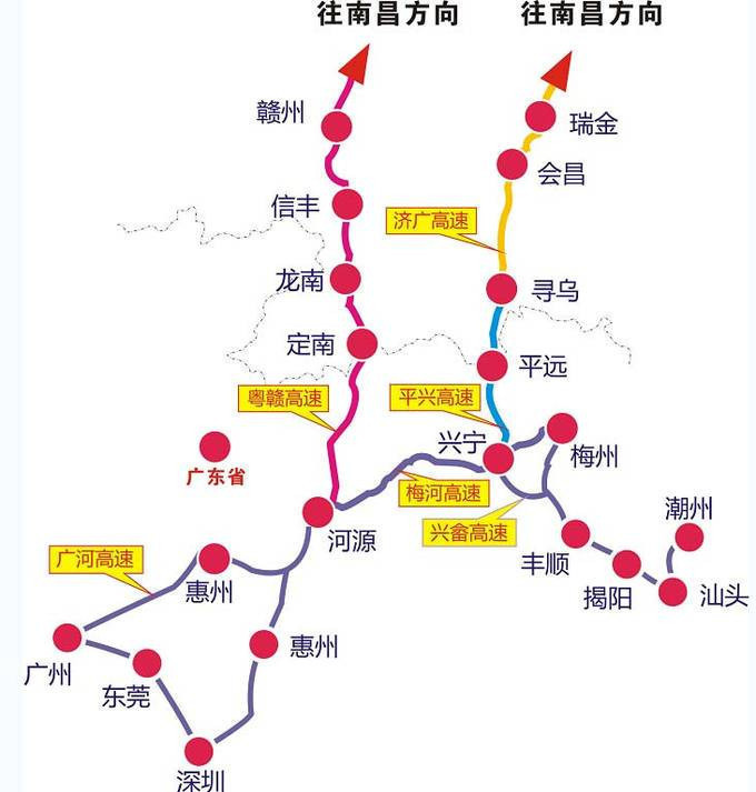 济广高速路线图图片