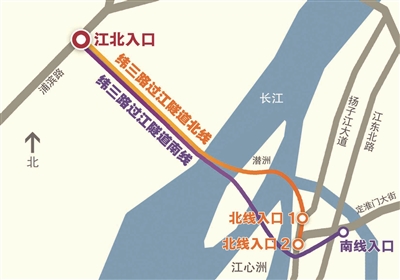 铜陵过江隧道位置图片