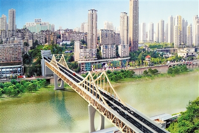 曾家岩嘉陵江大桥,白居寺长江大桥开工