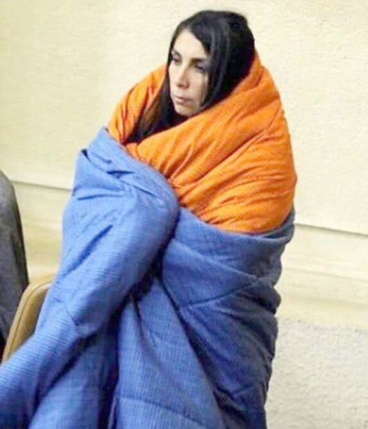 智利女议员裹棉被现身国会遭网友恶搞嘲讽图