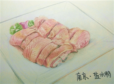 逼真得像照片的手绘美食.沈涛 摄今天进入"四九",后天就是"大寒"节气.