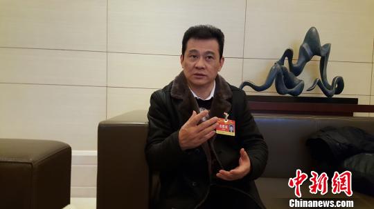 重庆市人大代表刘放呼吁政府加速出台金融信贷等落地政策. 张燕 摄