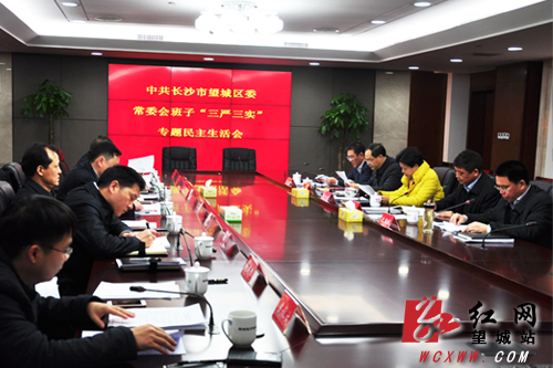 长沙望城区委常委会召开"三严三实"专题民主生活会