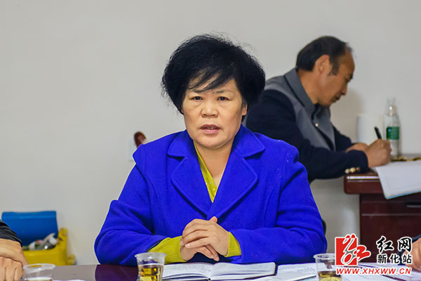 伍美华到新化分水坳村指导精准扶贫工作