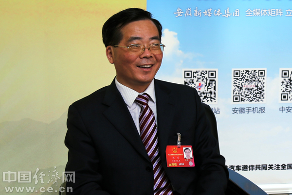 全国人大代表,安徽宣城市政府市长韩军.