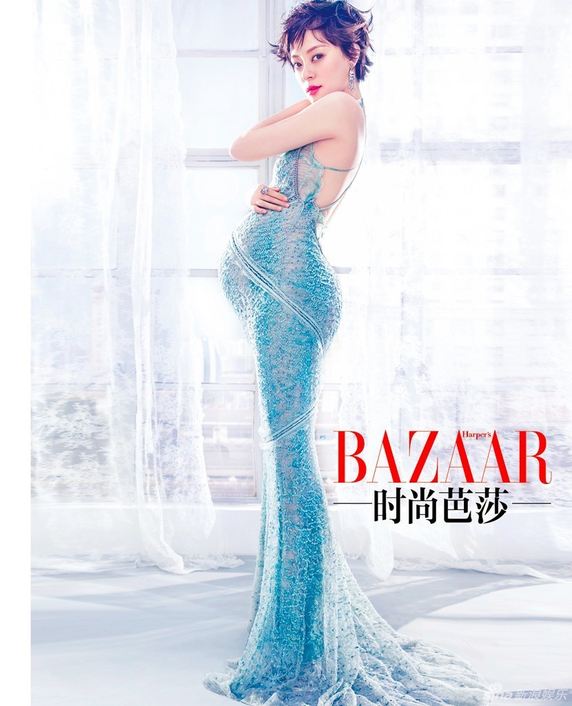 汤唯曝孕照发型略扑街女星孕照谁最美