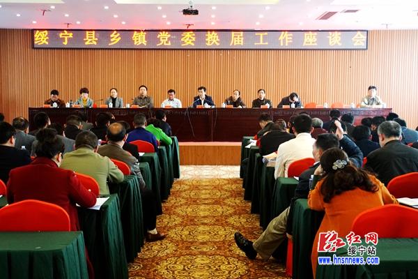 绥宁县召开乡镇党委换届工作座谈会