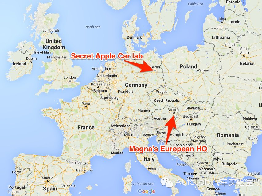 苹果汽车要在德国研发，2019年欲推向市场