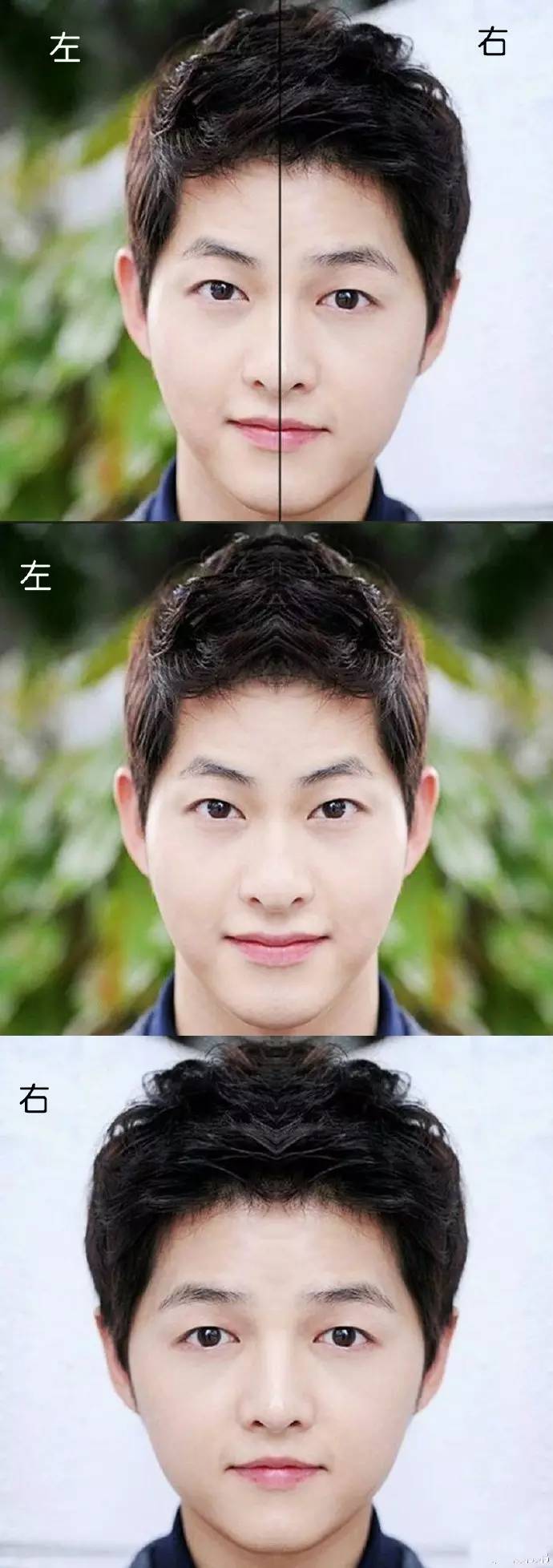 不过,小编看到说,人的左右脸本来就不对称~额,这画风看起来怪怪的