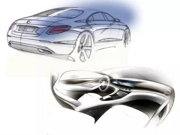 奔驰E-Class设计官图