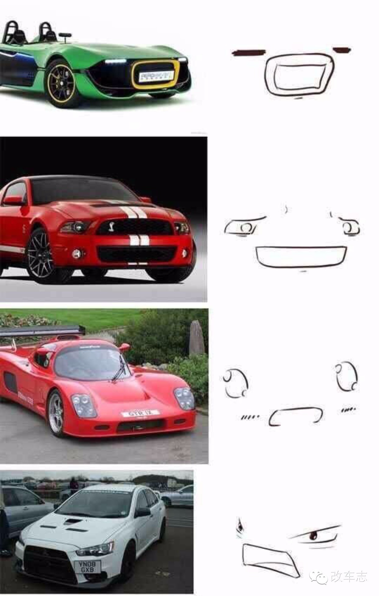 各种汽车的表情一览，真是太有喜感了！