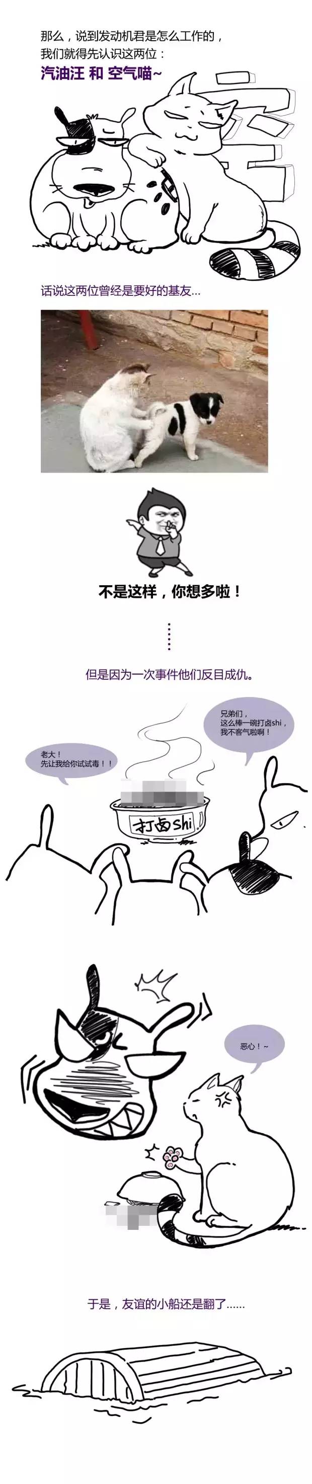 发动机是咋启动的？这形象的漫画一看就懂