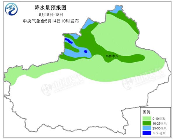 近期新疆北部降雨量比常年同期偏多 15日起又将迎雨