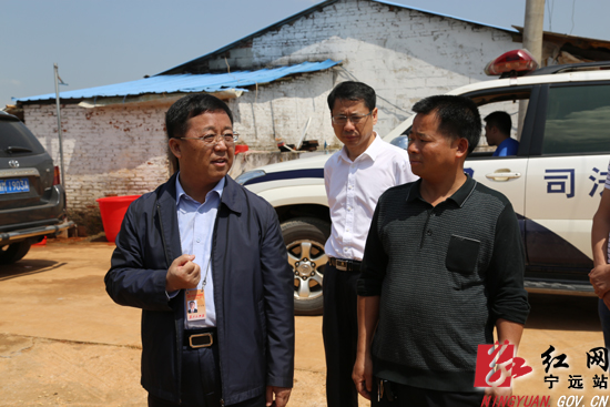 副处长刘浩前往宁远县调研社区矫正工作,宁远县委书记刘卫华陪同调研