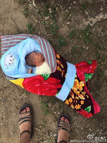 顺义前礼务村发现一弃婴 已送医救治