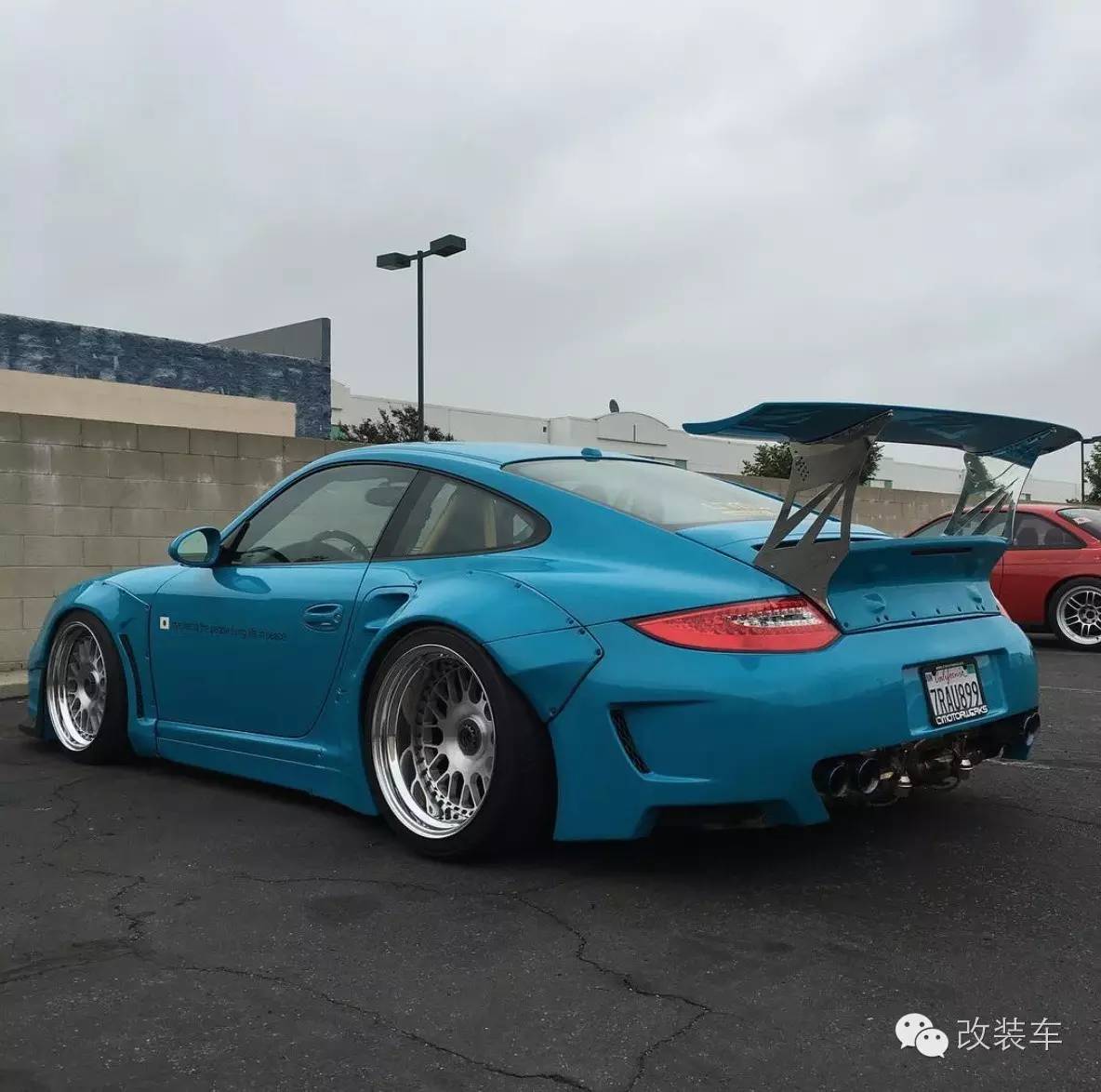 蓝色控的最爱 保时捷911宽体改装案例