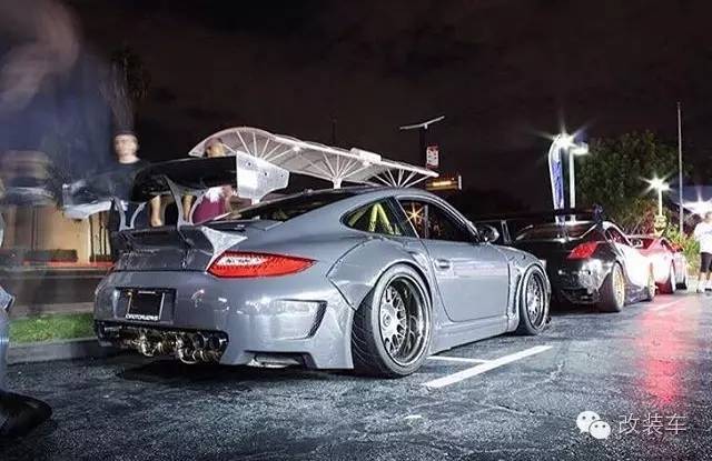 蓝色控的最爱 保时捷911宽体改装案例