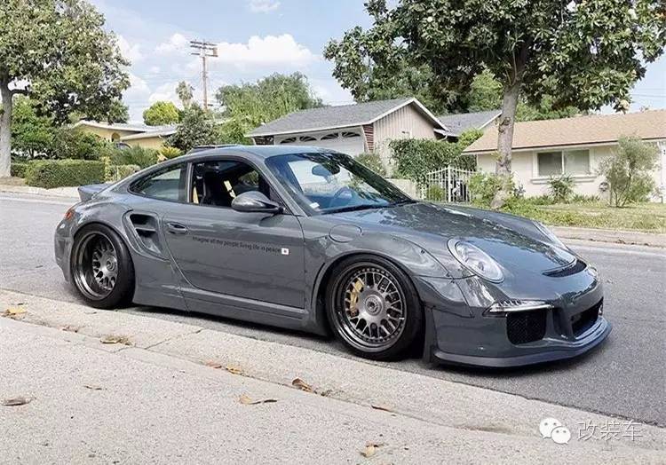 蓝色控的最爱 保时捷911宽体改装案例