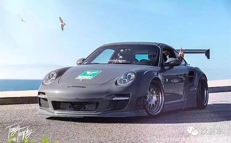 蓝色控的最爱 保时捷911宽体改装案例