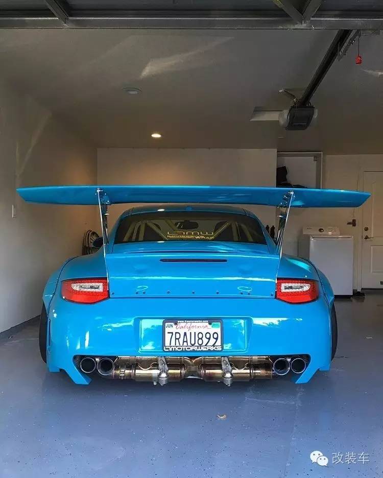 蓝色控的最爱 保时捷911宽体改装案例