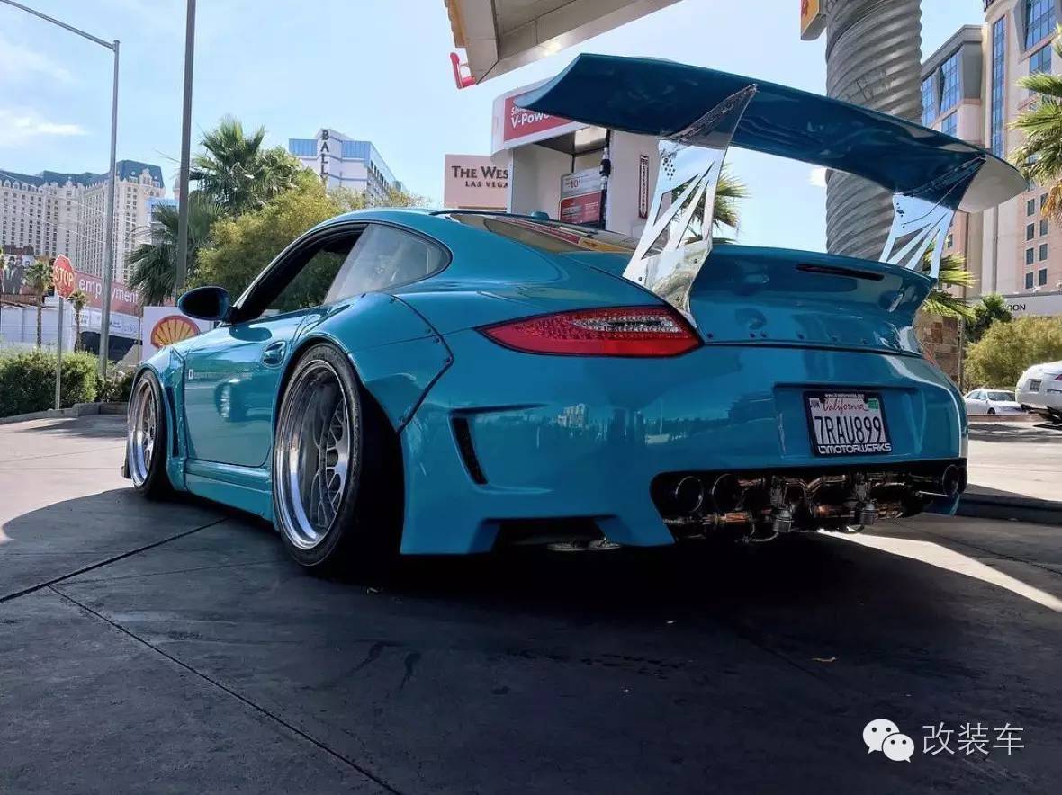蓝色控的最爱 保时捷911宽体改装案例