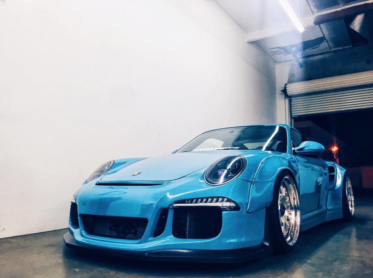 蓝色控的最爱保时捷911宽体改装案例