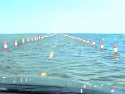 在海里开车是怎样一种感受？