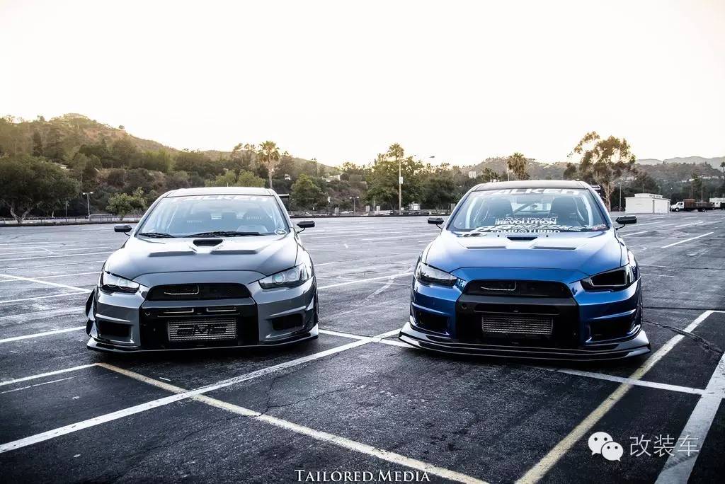 山路活捉两部EVO 其中一个还是独眼龙