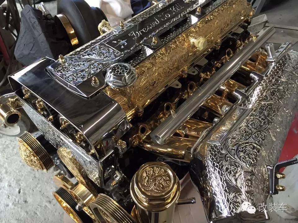 超级土豪用24K黄金改装2JZ发动机